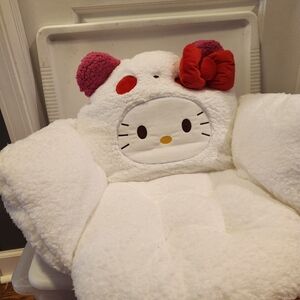 Hello Kitty Plush Seat Cushion with Velcro Straps